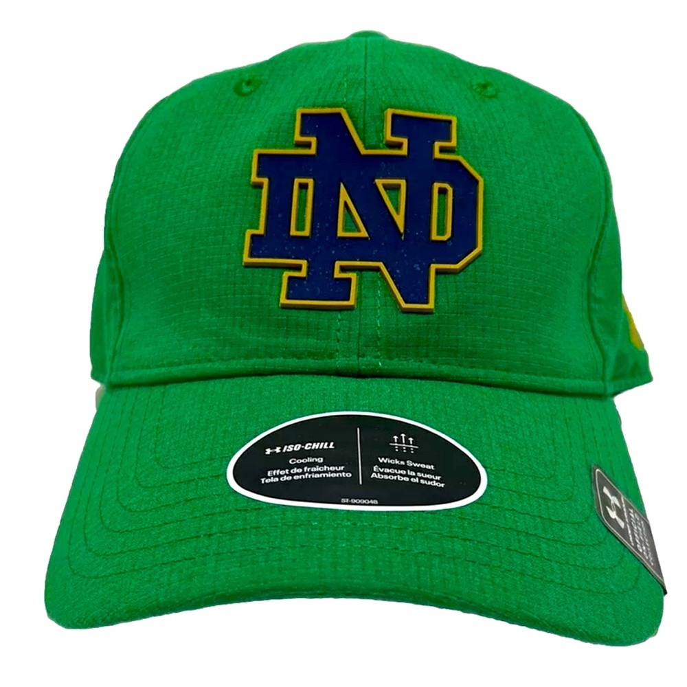 NWT Notre Dame Fighting Irish Under Armour Unisex Embroidered Adjustable Hat Cap
